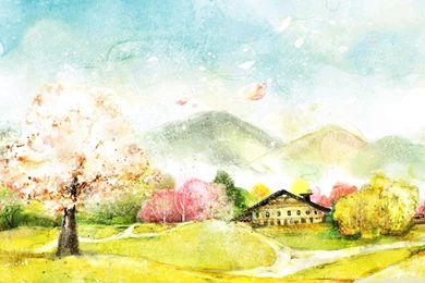 Autumn Illustration HD Desktop Wallpapers : Widescreen : High ...