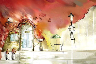 Autumn Vector Illustration Drawings Anime Viewillustrator Media ...