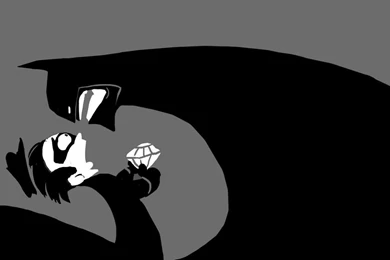 1366x768 Batman And Burglar Illustration Desktop PC And Mac Wallpapers