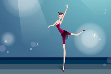 Sports Girl 11912   Sports Girls Wallpapers   Cartoon Illustration