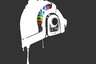 Download Wallpapers 750x1334 Minimalism, Daft Punk, Hat, Black ...