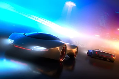 Download 1920x1080 HD Wallpapers Electric Car Futuristic Blurry ...