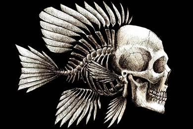 Gothic Skull Fish