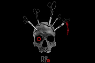 Scissors In Skull