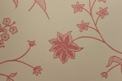 Colefax And Fowler Marchwood Calcott Wallpapers   Red 07975/04