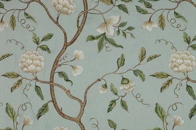 Snow Tree Linen Fabric   Colefax And Fowler