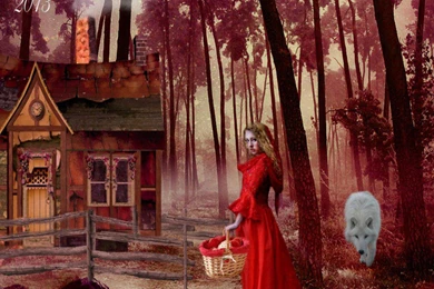 LITTLE RED RIDING HOOD WALLPAPER   (