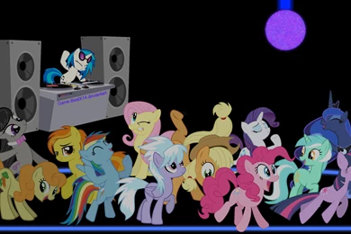 MLP FIM Wallpaper: Ponies On The Dance Floor By 3luk, AlexSvar ...