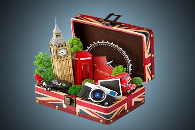 London Travel Bag Amazing 3D Wallpapers