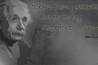 White Quotes Albert Einstein Wallpapers