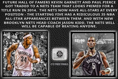 Paul Pierce And Kevin Garnett Brooklyn Nets Wallpapers   Streetball