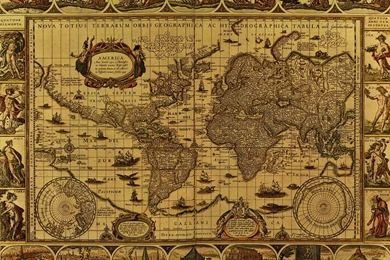 Vintage Treasure Map Wallpapers