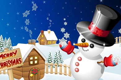 Download Free Modern Christmas Snowman The Wallpapers 1920x1080 ...