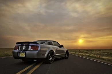 Sunset Cars Silver Roads Ford Mustang Shelby Gt500 Wallpapers