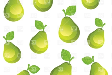 Simplistic Seamless Wallpapers With Green Pears Isolated On White ...