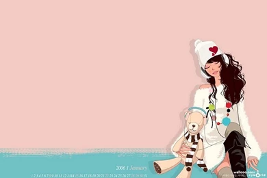 Stylish & Lovely CG Calendar Wallpapers12   Wallcoo.net