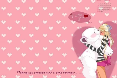 Lovely CG Calendar Of January 13   Wallcoo.net