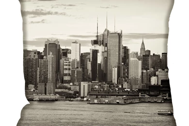 Vintage New York Cushion By Digetex : Wallpapers Direct