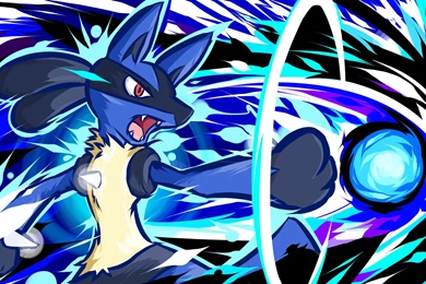 Shiny Lucario Aura Sphere Wallpapers