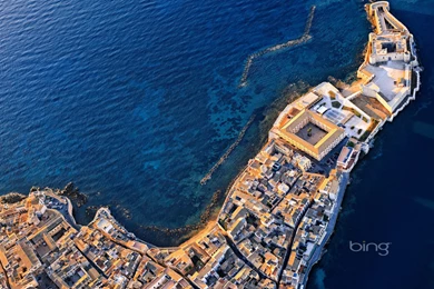 Aerial View Of Castello Maniace In Syracuse, Sicily, Italy