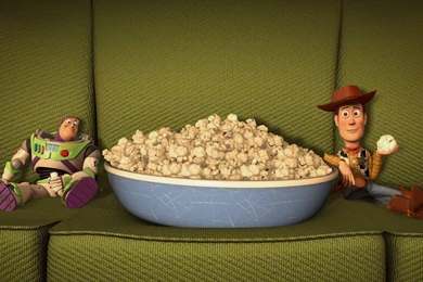 Buzz And Woody Eating Popcorn Wallpapers 1920×1200   Toy Story ...
