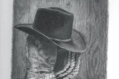 Western Cowboy Boots Drawings