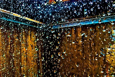 Water Droplets Window Panes Glass Drop Drops Wallpapers