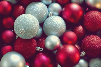 Colorful Christmas Ornaments Wallpapers