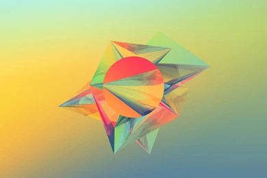 Pastel Crystals, Circle, Polygon, Abstract, 2560x1440 HD Wallpapers ...