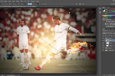 Photoshop Tutorial How To Design A Wallpapers HD (Cristiano Ronaldo ...