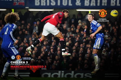 Man Utd Chicharito Scores Chelsea Smartphone Wallpapers