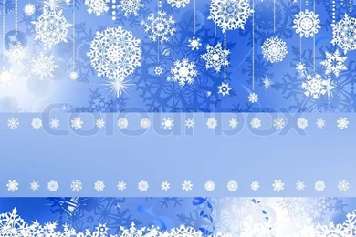 Blue Christmas Backgrounds With Christmas Snowflake Stock Vector