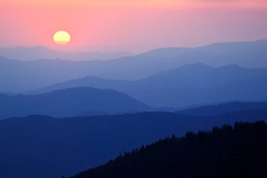 Free HQ Sunrise From Newfound Gap Great Smoky Mountains North ...