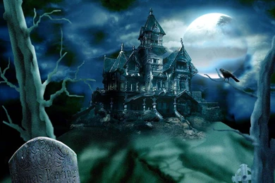 Free Graveyard At Full Moon Wallpapers Is A Great Wallpapers For ...