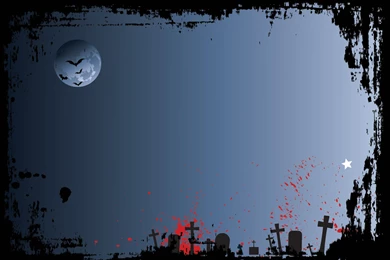 Graveyard Powerpoint Themes Powerpoint Templates   Black, Blue ...