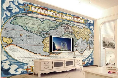 Compare Prices On Nautical Map Wallpaper  Online Shopping/Buy Low ...