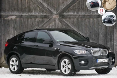 2012 BMW X6 In Snow   Front