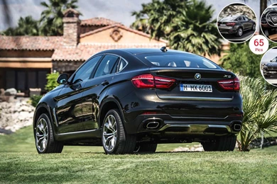 2015 BMW X6 XDrive50i (Sparkling Storm)   Rear