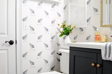 Wallpapers For The Powder Room   The Inspired Room