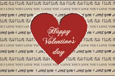 Good Happy Valentine Day I Love You Backgrounds Red Heart ECard ...