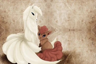 Ninetales And Vulpix By Bunchie On DeviantArt