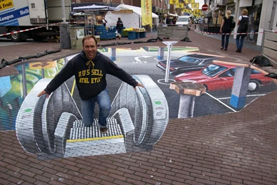 3d Art Street Painting 6   High Definition : Widescreen Wallpapers