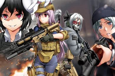 Girls With Guns Wallpapers   Anime Wallpapers