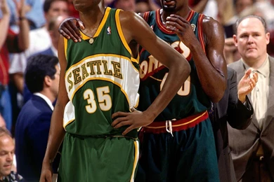 NBA Basketball Shawn Kemp Kevin Durant Supersonics Seattle Seattle ...