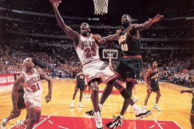 Basketball Michael Jordan Chicago Bulls Dennis Rodman Shawn Kemp ...
