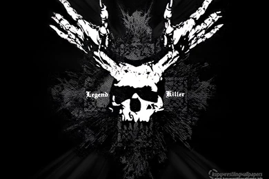 Wallpapers Skull In Fire Randy Orton Logo 1024x768