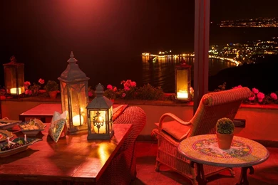 BEAUTIFUL VIEW AT NIGHT WALLPAPER   (