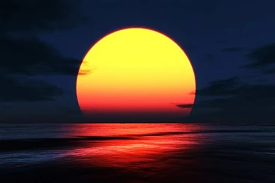 Golden Red Ultimate Sunset – Nature Sunsets HD Desktop Wallpapers