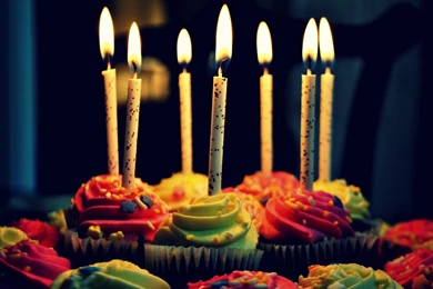 Birthday Cakes With Candles   Wallpaper.