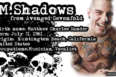 M. Shadows From Avenged Sevenfold Wallpapers By Brunoluizdepaula On ...